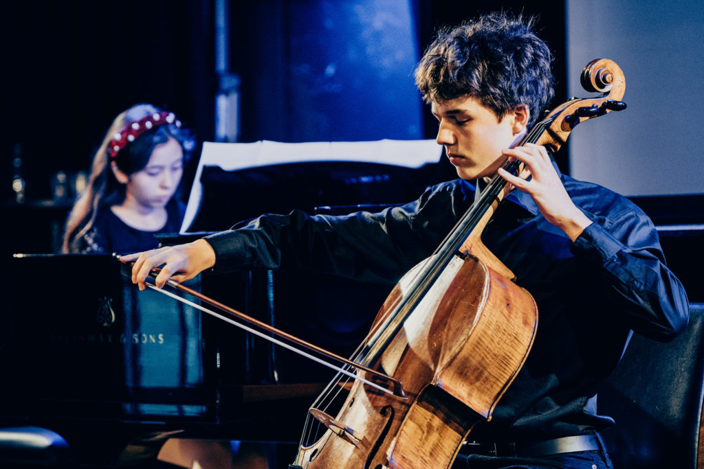 Kaja Kong Halvorsen, piano, og Quentin Branlat, cello, fra Strykerkonferansen 2024. Foto: Magnus Skrede